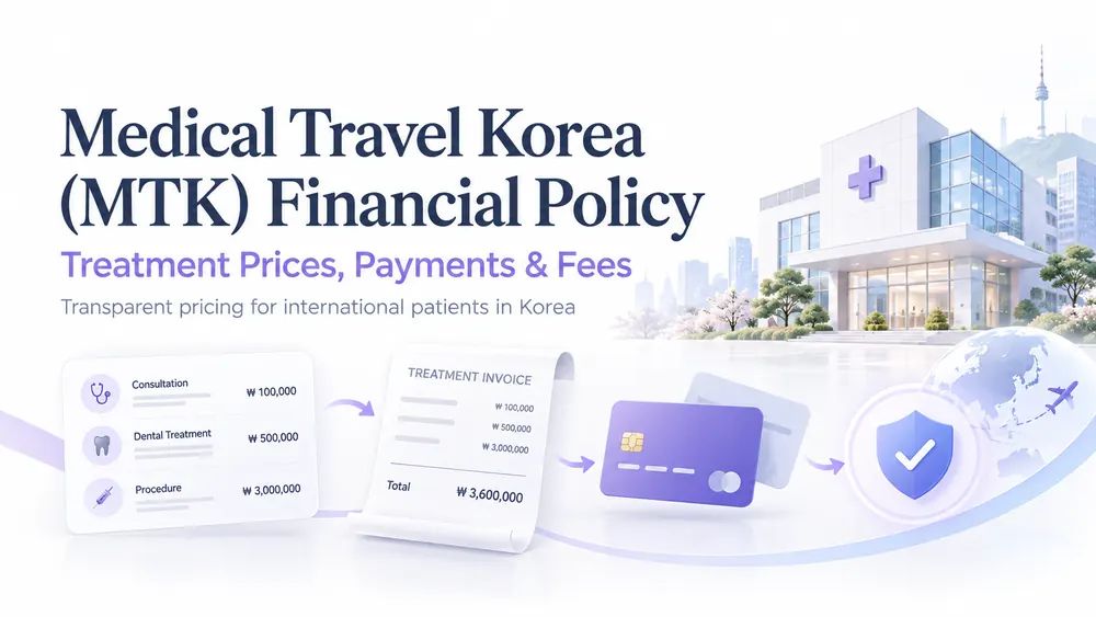 Medical Travel Korea (MTK) Financial Policy: Treatment Prices, Payments & Fees